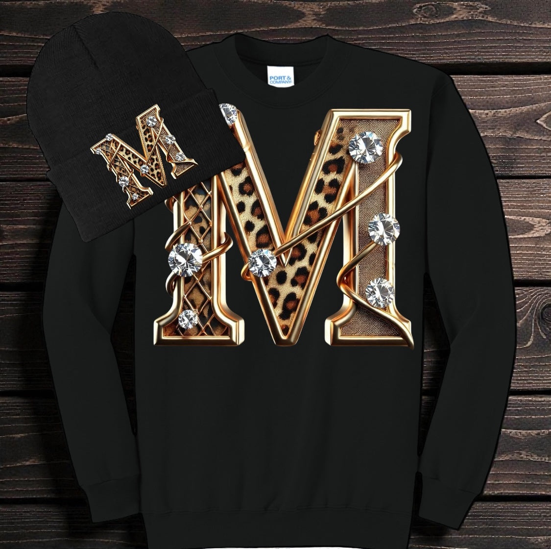 Leopard & Bling Sweatshirt